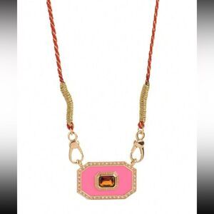 Elegant Pink and Gold Necklace N1042